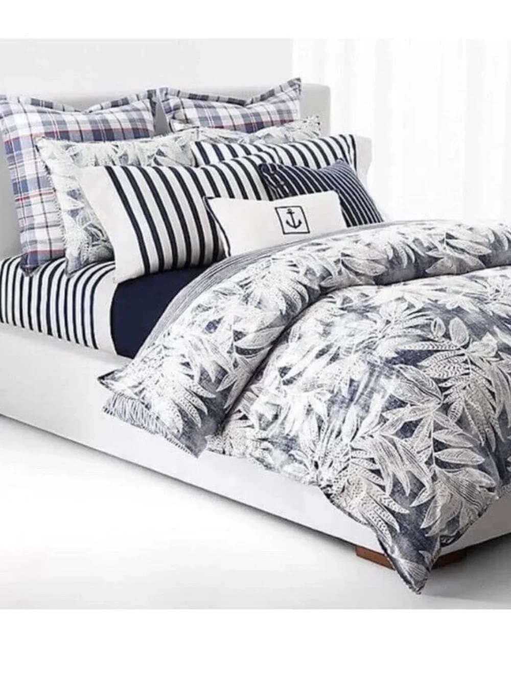 NWT❤️Lauren Ralph Lauren Evan 3 Pc Queen Size Duvet Comforter Set